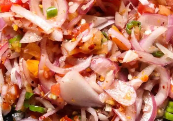 Onion, Green Chilly Salad